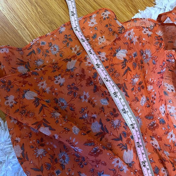 French Connection Maxi Flutter Sleeve Floral Dress (NWOT) - Picture 10 of 11